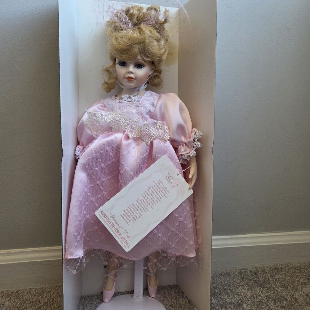 Americas Classic Collection/ Sabrina / Handcrafted Porcelain Doll NEW In Box